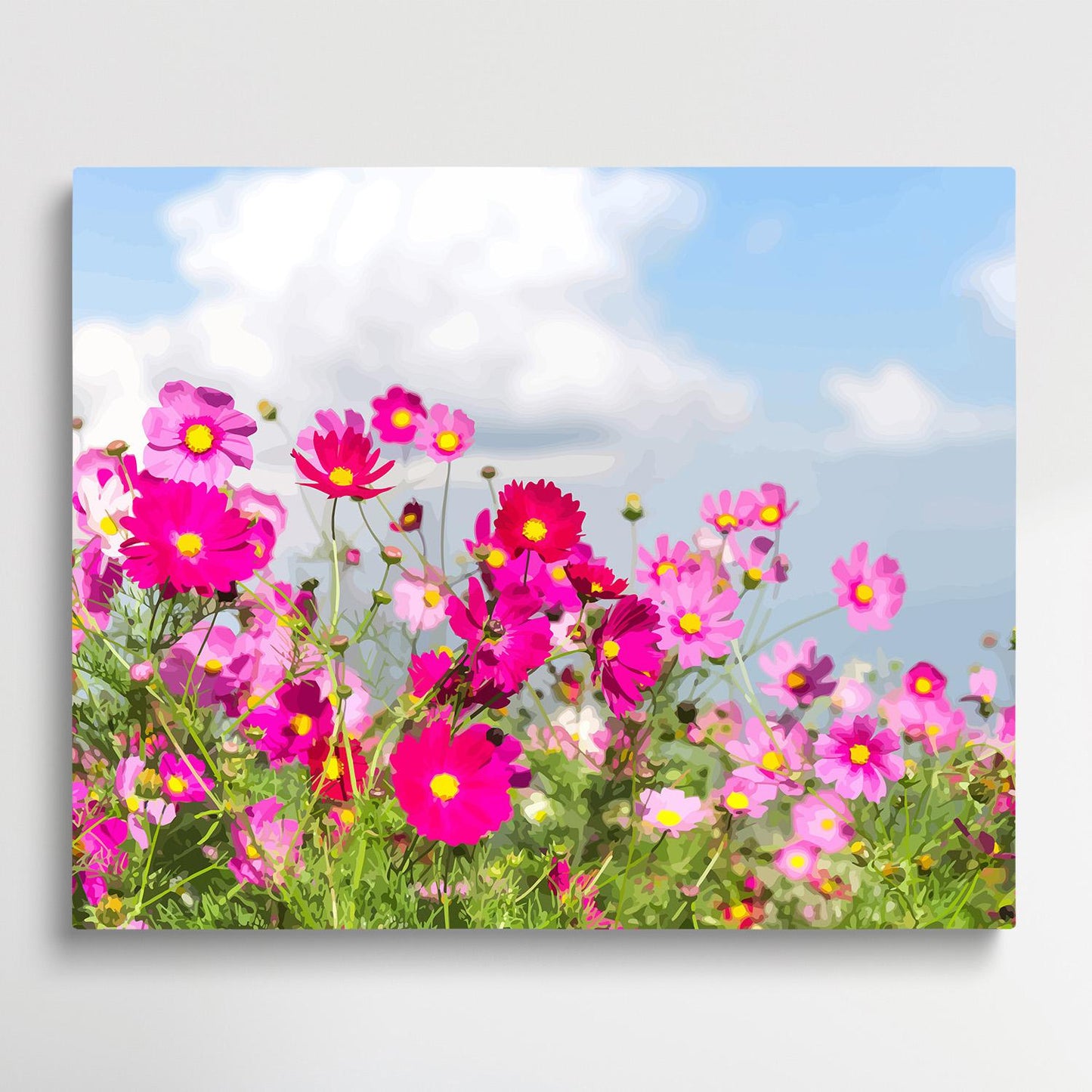 Cosmos flowers V2 | Paint by Numbers | Flowers-Paintsuper