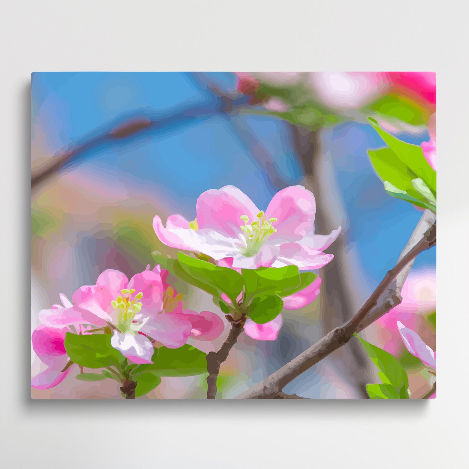 Crabapple flower V2 | Paint by Numbers | Flowers-Paintsuper