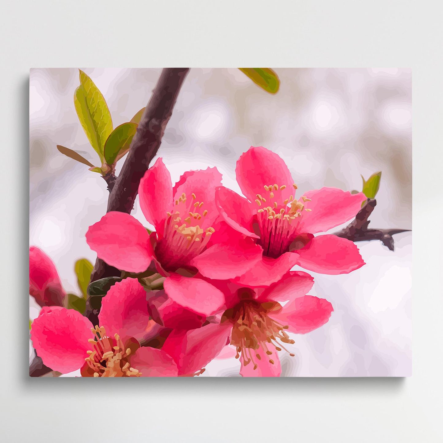 Crabapple flower V3 | Paint by Numbers | Flowers-Paintsuper