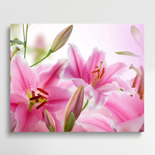 Lily V3 | Paint by Numbers | Flowers-Paintsuper