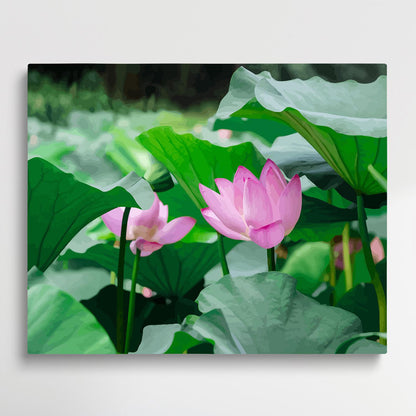 Lotus V2 | Paint by Numbers | Flowers-Paintsuper
