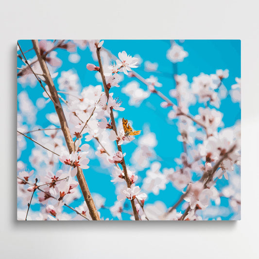 Peach Blossom V1 | Paint by Numbers | Flowers-Paintsuper