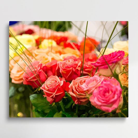 Roses 7 | Paint by Numbers | Flowers-Paintsuper