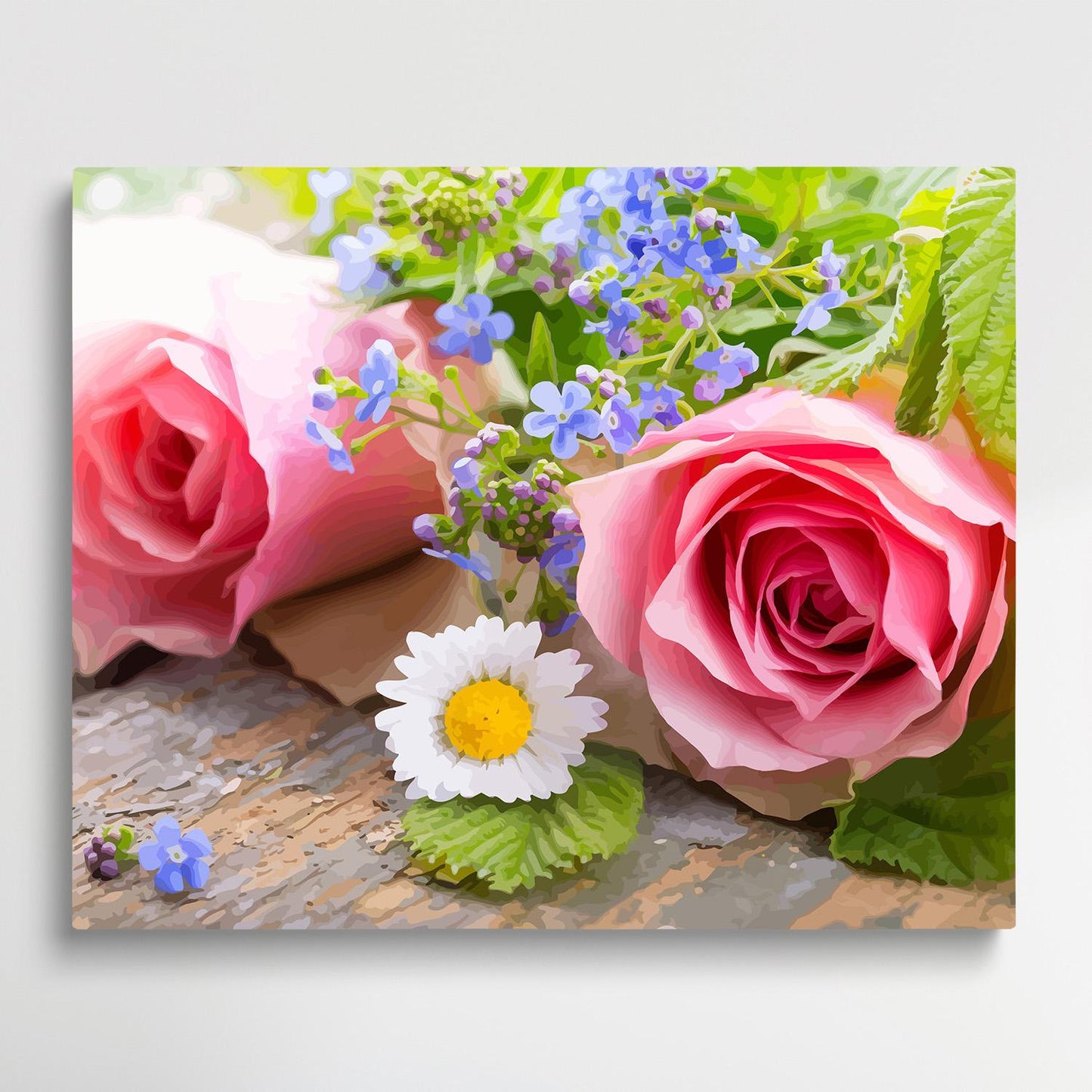 Roses V7 | Paint by Numbers | Flowers-Paintsuper