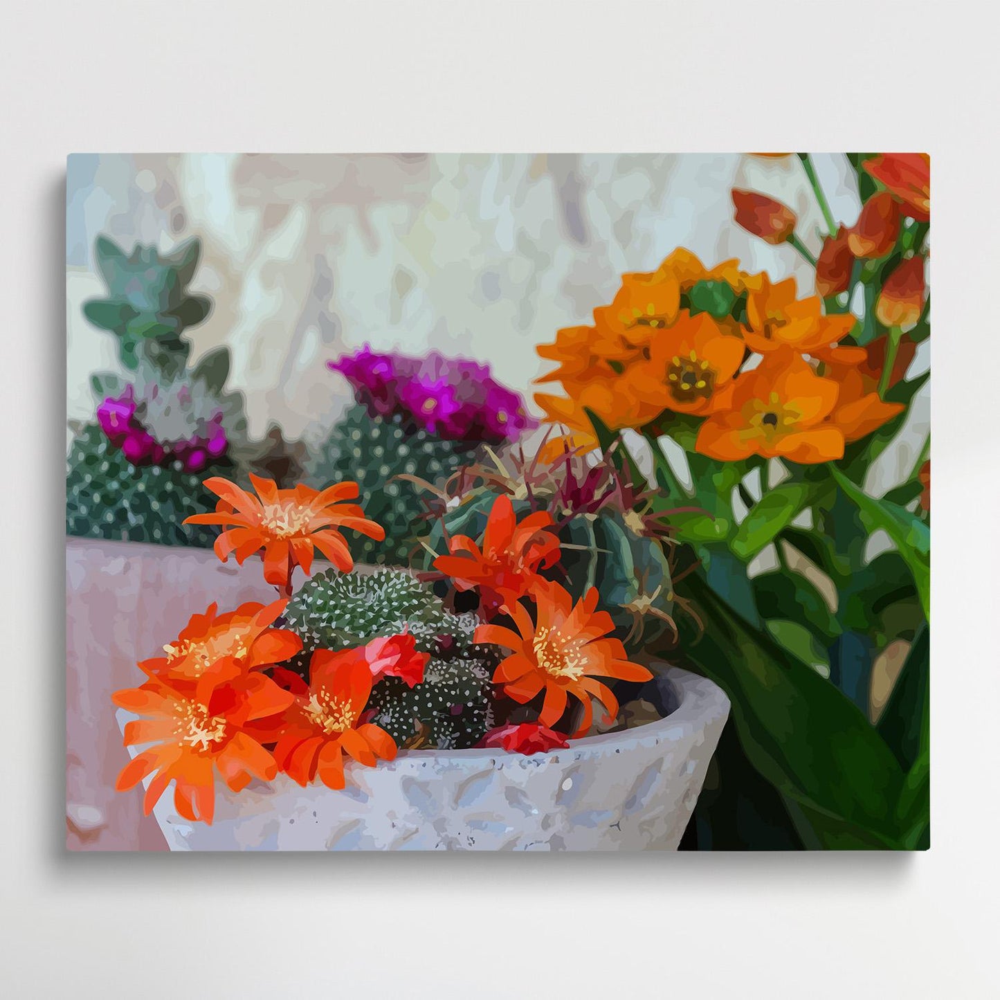 Succulent plants V2 | Paint by Numbers | Flowers-Paintsuper