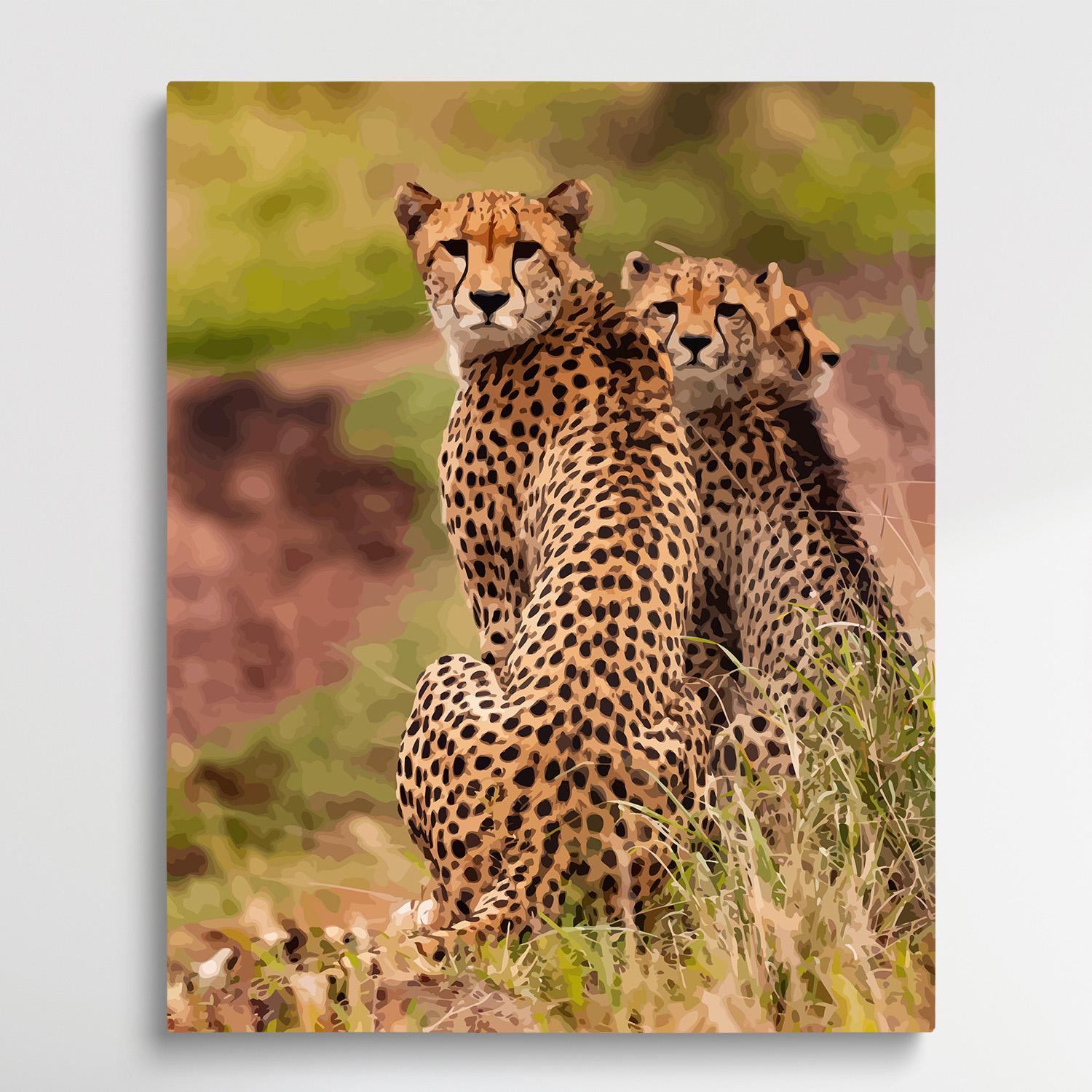 Cheetahs | Paint by Numbers | Animals-Paintsuper