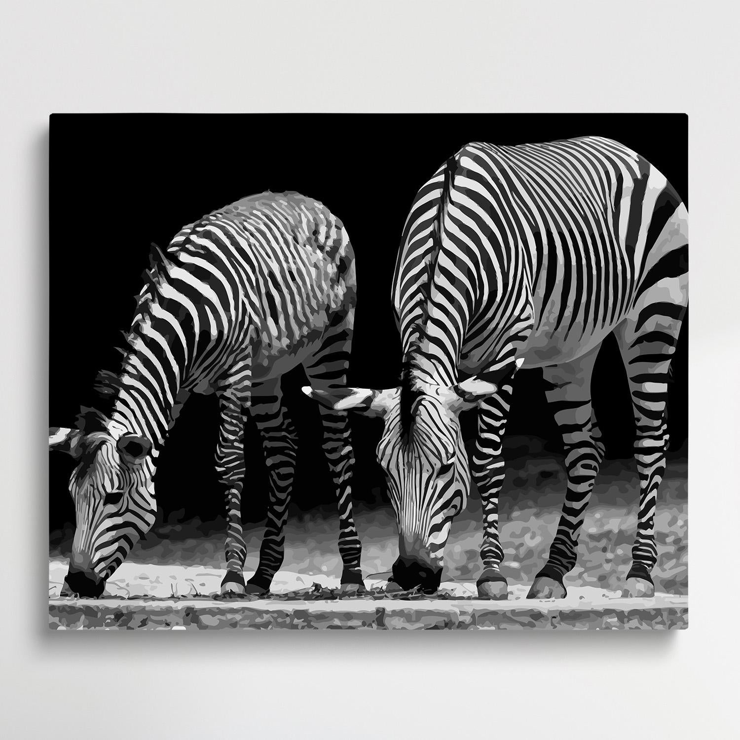 Zebras | Paint by Numbers | Animals-Paintsuper