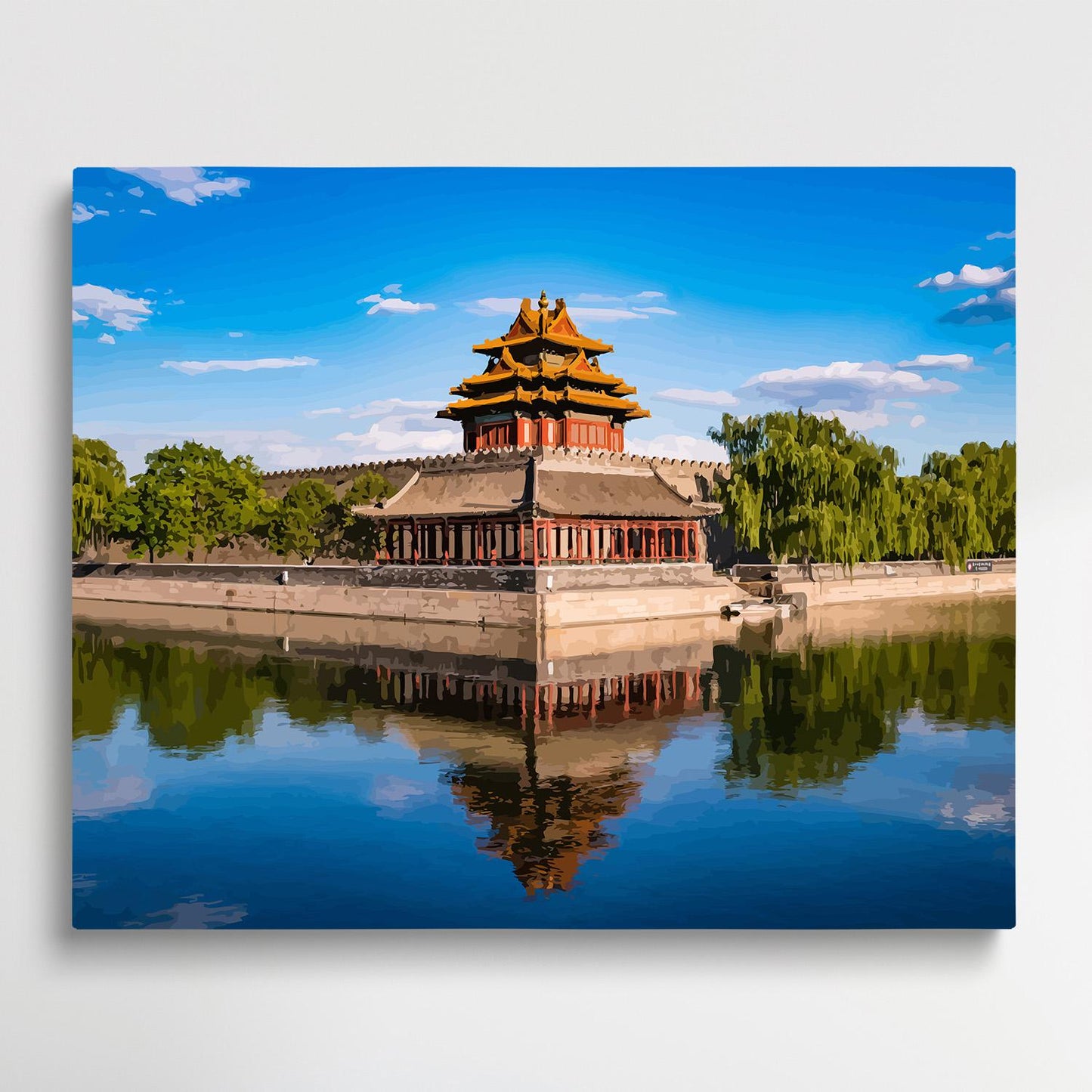 Beijing Corner Tower | Paint by Numbers | Cities-Paintsuper