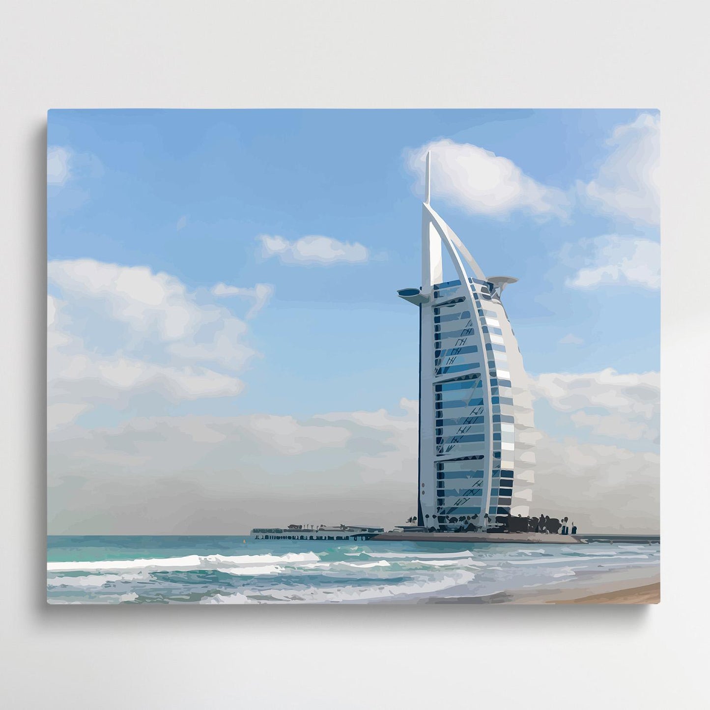 Burj Al Arab Dubai | Paint by Numbers | Cities-Paintsuper