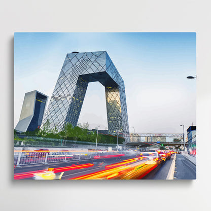 CCTV Headquarters Building in Beijing | Paint by Numbers | Cities-Paintsuper