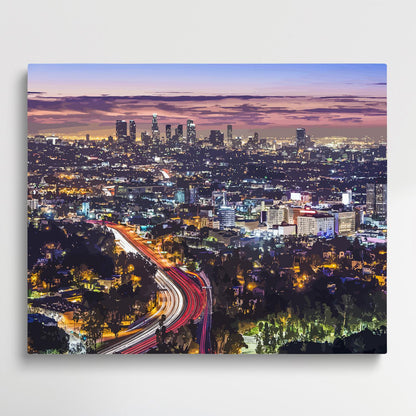 Downtown Los Angeles | Paint by Numbers | Cities-Paintsuper