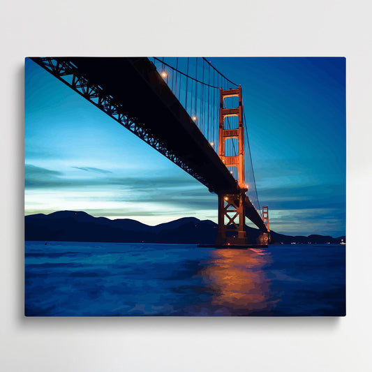 Golden Gate Bridge, USA | Paint by Numbers | Cities-Paintsuper