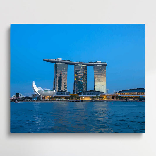 Marina Bay Sands Singapore | Paint by Numbers | Cities-Paintsuper