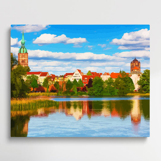 Mecklenburg, Germany | Paint by Numbers | Cities-Paintsuper