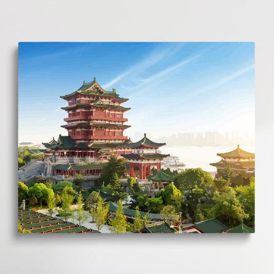 Nanchang Tengwang Pavilion | Paint by Numbers | Cities-Paintsuper