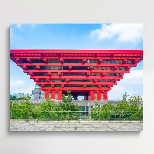 Shanghai World Expo China Pavilion | Paint by Numbers | Cities-Paintsuper