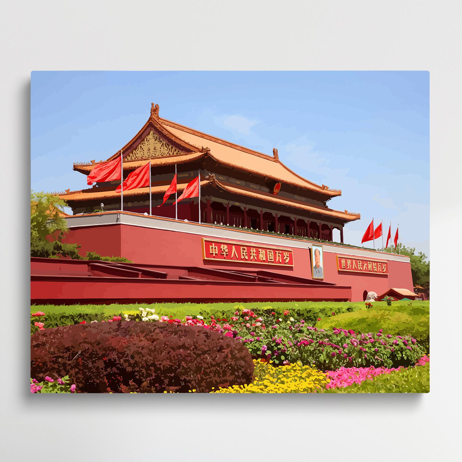 Tiananmen Square, Beijing | Paint by Numbers | Cities-Paintsuper