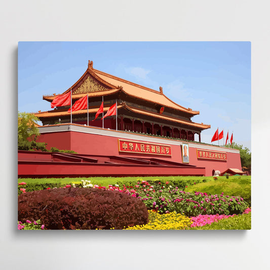 Tiananmen Square, Beijing | Paint by Numbers | Cities-Paintsuper