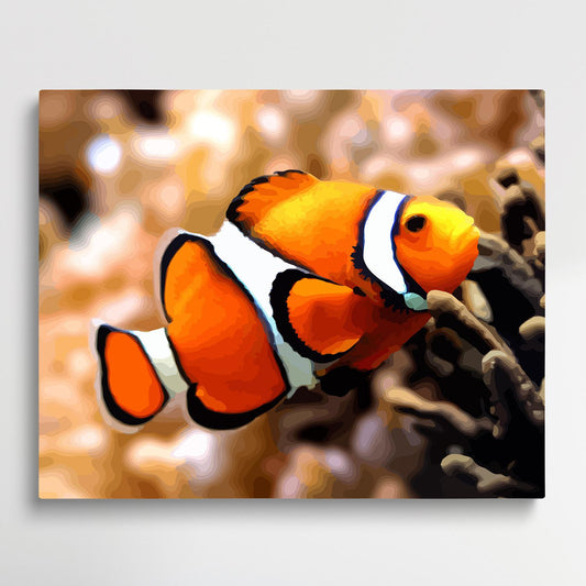 Anemone fish | Paint by Numbers | Marine Life-Paintsuper