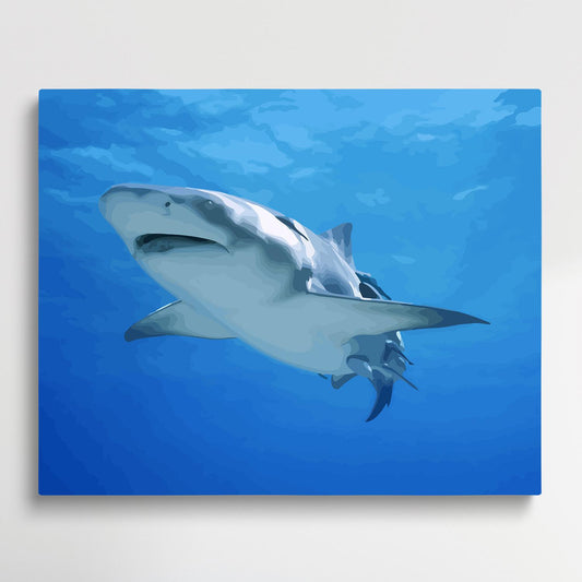 Deep Sea Shark | Paint by Numbers | Marine Life-Paintsuper