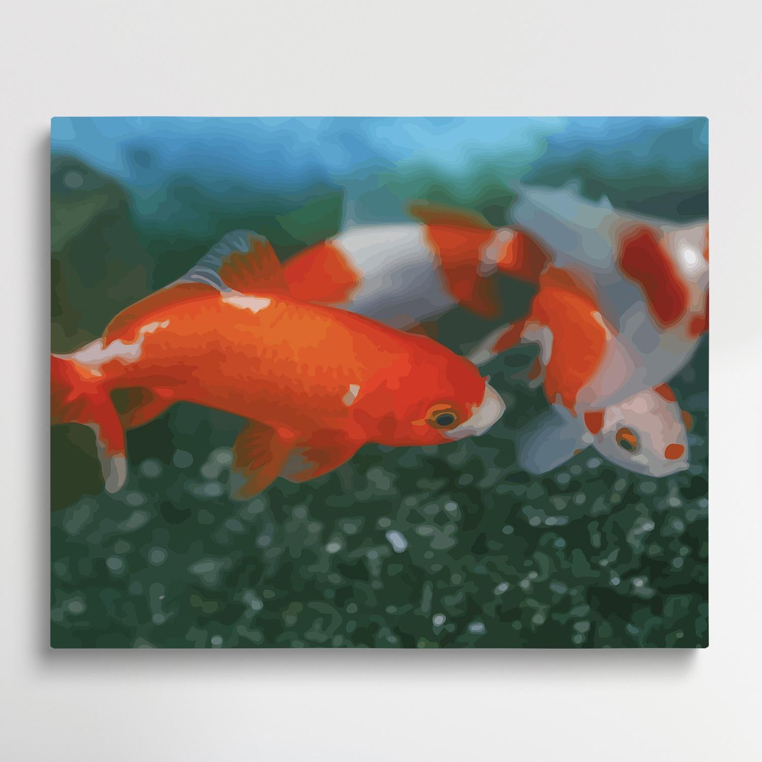 Goldfish V2 | Paint by Numbers | Marine Life-Paintsuper