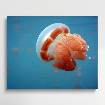 Jellyfish V3 | Paint by Numbers | Marine Life-Paintsuper