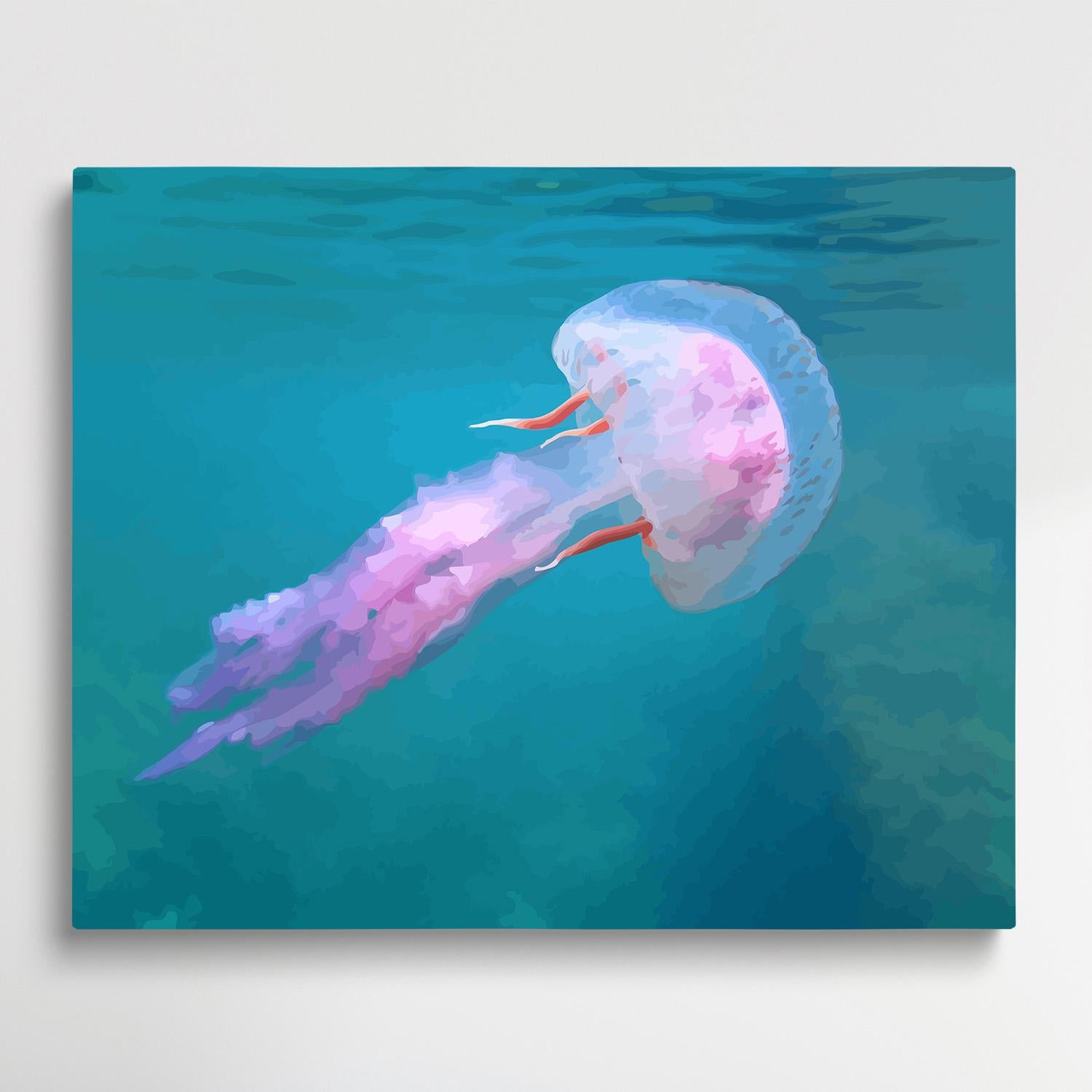 Jellyfish V4 | Paint by Numbers | Marine Life-Paintsuper