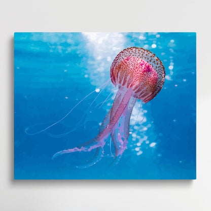 Jellyfish V5 | Paint by Numbers | Marine Life-Paintsuper