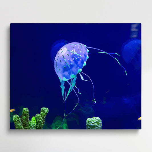 Jellyfish | Paint by Numbers | Marine Life-Paintsuper