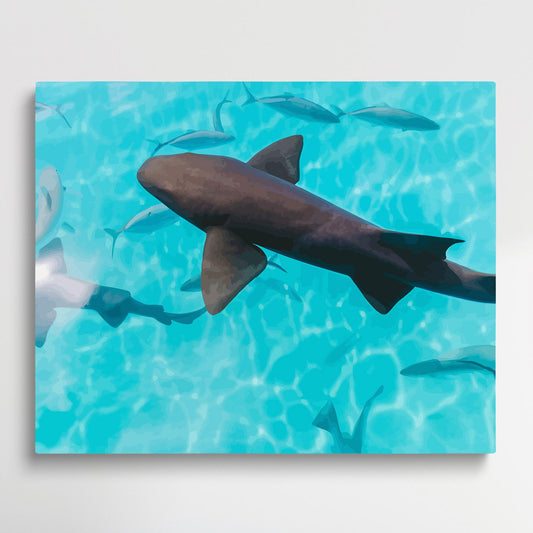 Sharks | Paint by Numbers | Marine Life-Paintsuper