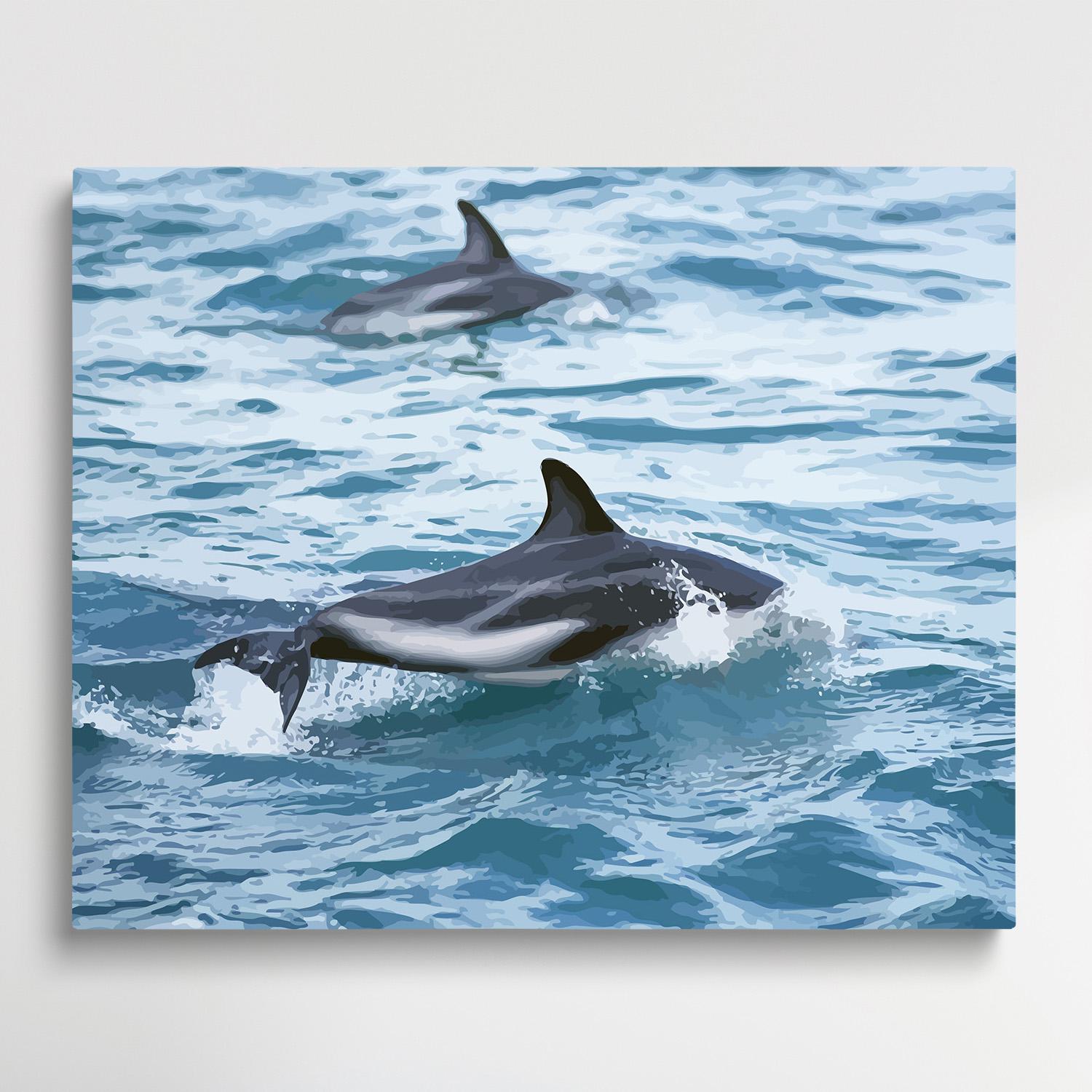 Whale V2 | Paint by Numbers | Marine Life-Paintsuper