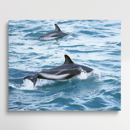 Whale V2 | Paint by Numbers | Marine Life-Paintsuper