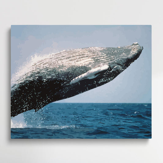 Whale | Paint by Numbers | Marine Life-Paintsuper