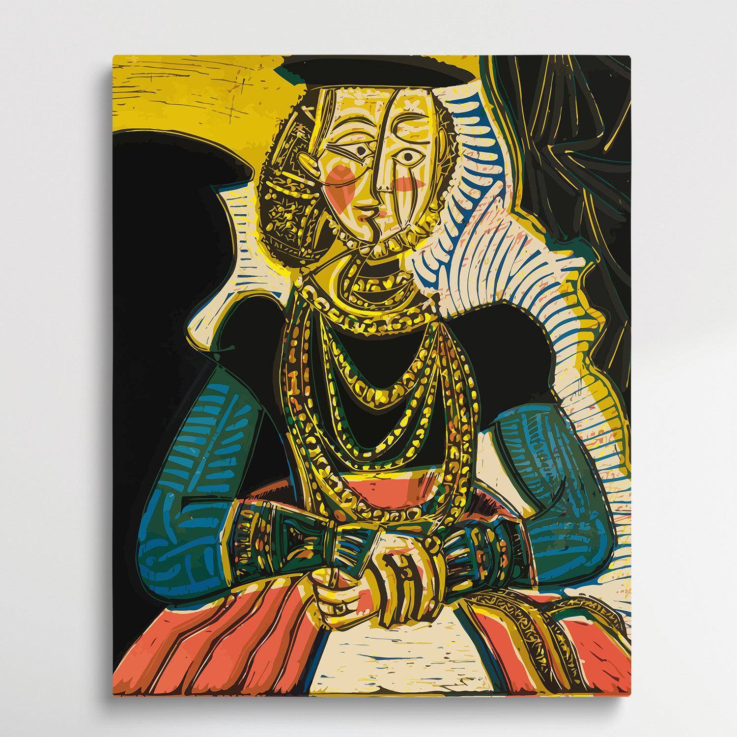 Buste De Femme D'après Cranach Le Jeune | Paint by Numbers | Pablo Picasso-Paintsuper