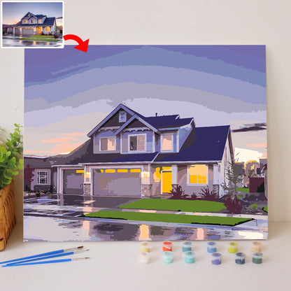 Custom House Paint by Numbers | Paintsuper