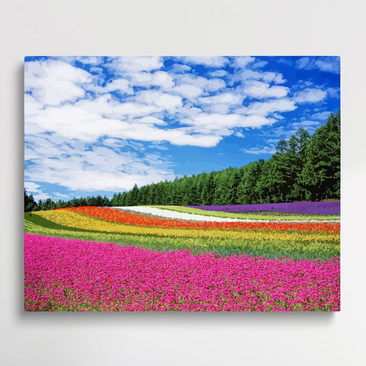 Sea of Flowers | Paint by Numbers | Landscape-Paintsuper